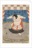 The wrestler Hidenoyama Raigoro, wearing an apron (kesho-mawashi), 1850s by Anonymous