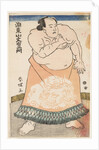 The wrestler Kotozan, wearing an apron (kesho-mawashi), ca 1775 by Anonymous