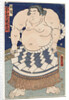 The wrestler Shiranui Mitsuemon, wearing an apron (kesho-mawashi), 1860 by Anonymous
