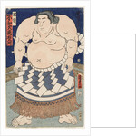 The wrestler Shiranui Mitsuemon, wearing an apron (kesho-mawashi), 1860 by Anonymous