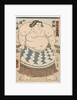 The wrestler Shiranui Mitsuemon, wearing an apron (kesho-mawashi), 1860 by Anonymous