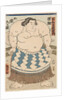 The wrestler Shiranui Mitsuemon, wearing an apron (kesho-mawashi), 1860 by Anonymous