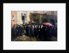 Third Estate representatives locked out of the assembly room Hôtel des Menus-Plaisirs in Versailles, by Anonymous