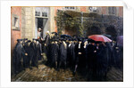 Third Estate representatives locked out of the assembly room Hôtel des Menus-Plaisirs in Versailles, by Anonymous