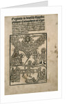 Title page of Regimen wider die Pestilenz by Philipp Culmacher, c. 1495 by Anonymous