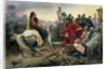 Vercingetorix throws down his arms at the feet of Julius Caesar, 1899 by Anonymous