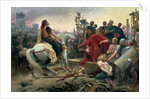 Vercingetorix throws down his arms at the feet of Julius Caesar, 1899 by Anonymous