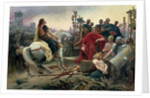 Vercingetorix throws down his arms at the feet of Julius Caesar, 1899 by Anonymous