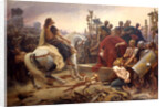 Vercingetorix throws down his arms at the feet of Julius Caesar, 1899 by Anonymous