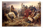 Vercingetorix throws down his arms at the feet of Julius Caesar, 1899 by Anonymous