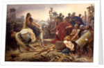 Vercingetorix throws down his arms at the feet of Julius Caesar, 1899 by Anonymous