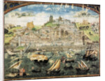View of Lisbon. Miniature from Crónica de Dom Afonso Henriques by Duarte Galvão, ca. 1505-1510 by Anonymous
