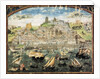 View of Lisbon. Miniature from Crónica de Dom Afonso Henriques by Duarte Galvão, ca. 1505-1510 by Anonymous