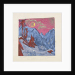 Winter Night with Moon, 1919 by Anonymous