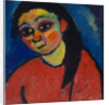 Woman with red blouse, 1911 by Anonymous