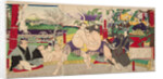 Wrestling match Koyonagi Tsunekichi vs Arauma Daigoro, 1885 by Anonymous