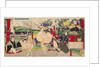 Wrestling match Koyonagi Tsunekichi vs Arauma Daigoro, 1885 by Anonymous