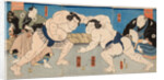 Wrestling match Shiranui vs Jimmaku, 1860s by Anonymous