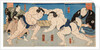 Wrestling match Shiranui vs Jimmaku, 1860s by Anonymous