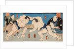 Wrestling match Shiranui vs Jimmaku, 1860s by Anonymous