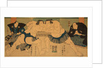 Wrestling match Tagasugo vs Ayusegawa, 1866 by Anonymous