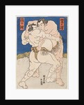 Wrestling match Uzugafuchi vs Washigahama, c. 1830 by Anonymous