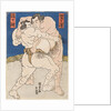 Wrestling match Uzugafuchi vs Washigahama, c. 1830 by Anonymous