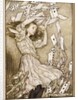 At this the whole pack rose up into the air, and came flying down upon her, 1907 by Anonymous