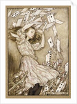 At this the whole pack rose up into the air, and came flying down upon her, 1907 by Anonymous