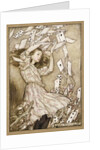 At this the whole pack rose up into the air, and came flying down upon her, 1907 by Anonymous