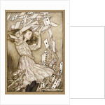 At this the whole pack rose up into the air, and came flying down upon her, 1907 by Anonymous