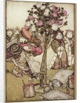 The Queen turned angrily away from him and said to the Knave, Turn them over, 1907 by Anonymous