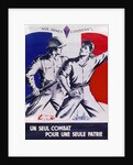 Poster Un Seul Combat pour une Seule Patrie pub. 1944 by Anonymous