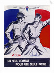 Poster Un Seul Combat pour une Seule Patrie pub. 1944 by Anonymous
