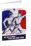 Poster Un Seul Combat pour une Seule Patrie pub. 1944 by Anonymous