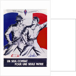 Poster Un Seul Combat pour une Seule Patrie pub. 1944 by Anonymous