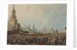 The triumphal entry of the Coronation Procession into Kremlin on August 17, 1856, 1856 by Anonymous