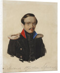 Portrait of the poet Mikhail Yuryevich Lermontov, 1839-1840 by Anonymous