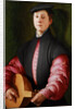 Portrait of a Luteplayer, ca 1528-1529 by Anonymous