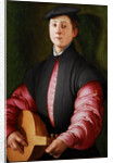 Portrait of a Luteplayer, ca 1528-1529 by Anonymous