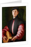 Portrait of a Luteplayer, ca 1528-1529 by Anonymous
