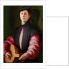 Portrait of a Luteplayer, ca 1528-1529 by Anonymous
