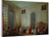Mozart Giving A Concert In The Salon des Quatre-Glaces at the Palais du Temple by Anonymous