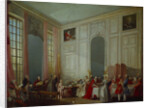 Mozart Giving A Concert In The Salon des Quatre-Glaces at the Palais du Temple by Anonymous