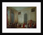 Mozart Giving A Concert In The Salon des Quatre-Glaces at the Palais du Temple by Anonymous