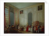 Mozart Giving A Concert In The Salon des Quatre-Glaces at the Palais du Temple by Anonymous