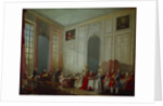 Mozart Giving A Concert In The Salon des Quatre-Glaces at the Palais du Temple by Anonymous