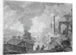 Fire of Moscow on September 1812 (The French in Moscow), 1824 by Anonymous
