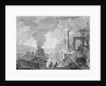 Fire of Moscow on September 1812 (The French in Moscow), 1824 by Anonymous
