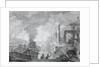 Fire of Moscow on September 1812 (The French in Moscow), 1824 by Anonymous